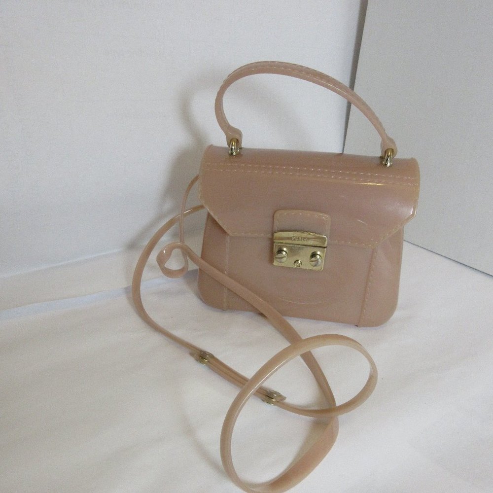 Furla Women's Nude Elegant  Beige  Candy Bon Bon Mini Bag Made in Italy